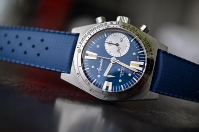 Aquastar Deepstar Chronograph BOXED MINT  40.5mm PX CONSIDERED