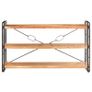 3-Tier Bookcase 140x30x80 cm Solid Acacia Wood Image 2