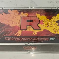 Pokemon TCG Team Rocket's Moltres Ex Ultra Premium Collection (UPC) SEALED and Acrylic Case