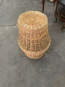 Handwoven vintage wicker basket