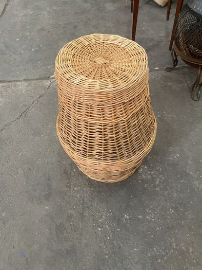 Handwoven vintage wicker basket