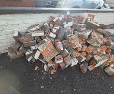 Broken Red brick