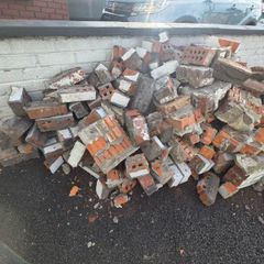 Broken Red brick