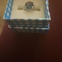 blue dress ring