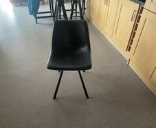 6 Dining Chairs for Sale  Dark Grey Leatherette