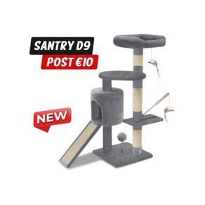 Cat Tree Tower Scratching Post Grey