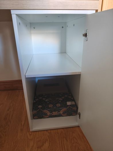 IKEA Desk with Storage Cabinet