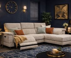 NEW Natalia Power Recliner Corner Sofa with USB LHF or RHF Chaise