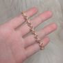 S925 silver rose gold opal bracelet STIFF CLASP Image 3