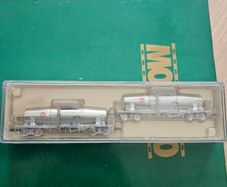 Micro Ace N Gauge Taki 23800 5th Series Silver (A3104) 2-car freight set.
