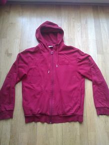 Red Lacoste Men's Hoodie