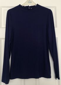 Purple Oasis polo neck - sz M
