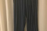 Navy Stripe Trousers