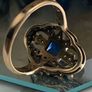 Sapphire Diamond Gold Ring Image 2