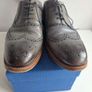 Barker Mens Grey Hand Painted Shoes Size 10.5 F Eu 44.5 Image 4