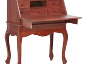 Secretary Desk Brown 78x42x103 cm Solid Mahogany Wood