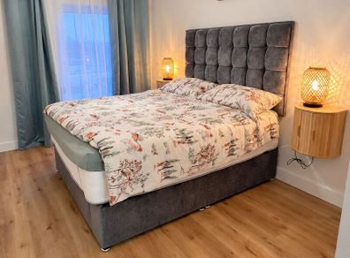 Ottoman King Size Divan Bed with Storage and headboard