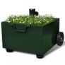 Outdoor Umbrella Stand Plant Pot White/Grey/Green Image 2