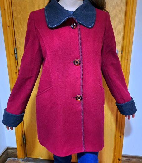Cashmere & Wool Red Winter Coat