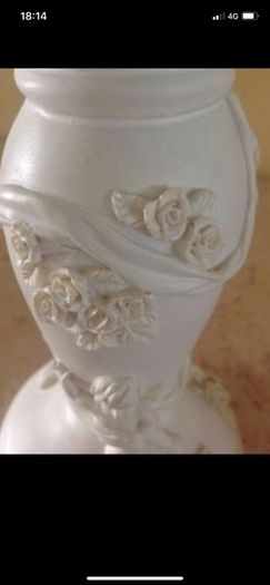 Cherub & Roses candlestick Set