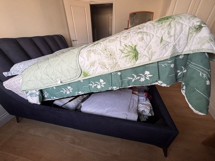 King sized Enzo Full Ottoman bed- Almost brand new