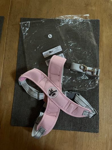 Brand new soft dog harness and lead set