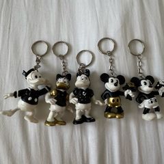 Official Vintage 1986 Disney Mickey Mouse Bullyland Bully Key Ring Keychain