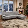 Nordic Corner Sofa Bed with Chaise Longue - Perfect for Christmas 236 cm Image 2