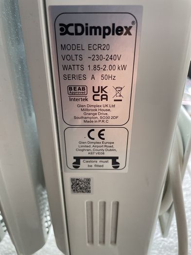 Dimplex Electric Oil Filled Radiator
