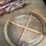 Large glass bowl / wooden stand / bowl only Image 6