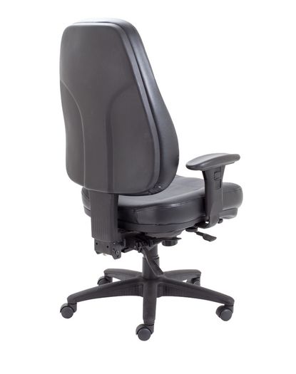 Avior 24-Hour Heavy Duty Leather Chair Black CH1101