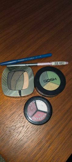 Eye shadows   palette X 3 + 2x Eyeliner