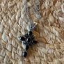Sterling Silver Vintage Bohemian cross pendant and necklace Image 5