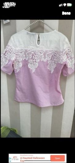 top pretty top with contrast size 8 cotton