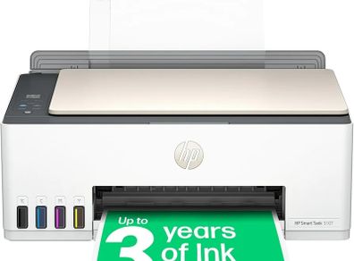 Smart Tank 5107 All in One Printer | Perfect for Home | Colour | Wireless | Print, Scan, Copy | Refillable | Includes up to 3 Years of Ink | Smart Buttons | Easy Setup  Reliable Wi-Fi