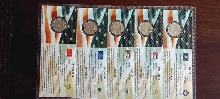 United States Of AMERICA - Lot of five 1/4 Dollar coins