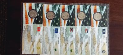 United States Of AMERICA - Lot of five 1/4 Dollar coins