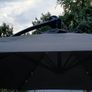 3m Cantilever Parasol with Solar LED Lighting, Protective Cover & Base Weights Image 4