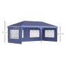 3 x 6m Pop Up Gazebo, Height Adjustable Marquee Party Tent with Sidewalls and Storage Bag Image 2
