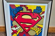 Superman Pop Art, framed print
