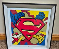 Superman Pop Art, framed print