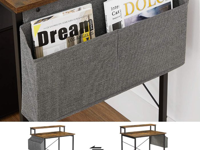 _Desk, Computer Desk with Monitor Stand