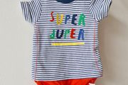 Baby boy top/vest (0-1 mth)