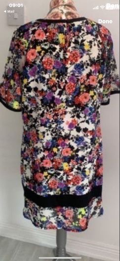 tunic dress multi print size 12