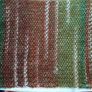 Brand New Hand Knitted Traditional Wool Snood Rustic Mix of Green Orange Brown White Image 2