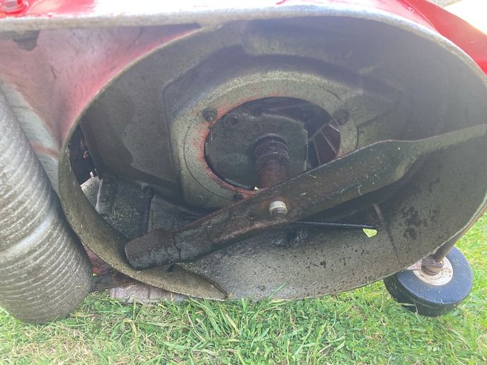 Mount field lawnmower with roller
