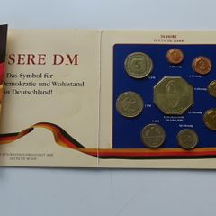 Germany Coins & Medal set 50 years Deutsche Mark 1948 - 1998
