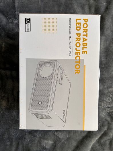 Mini Projector, ClokoWe WiFi Projector with Projector 1080P Full HD, 14000 Lux Portable Video 4K Projector Compatible with iphone TV Stick PS5 HDMI USB, Multimedia Home Movie Theater Projector