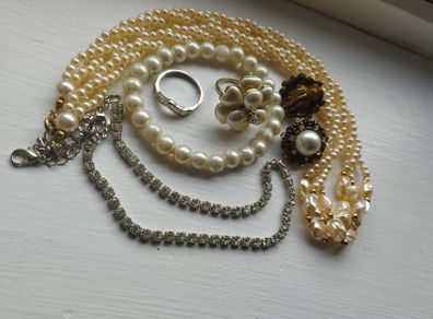 A lot of costume jewelry.