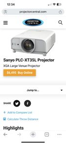 The Sanyo PLC-XT35L Projector